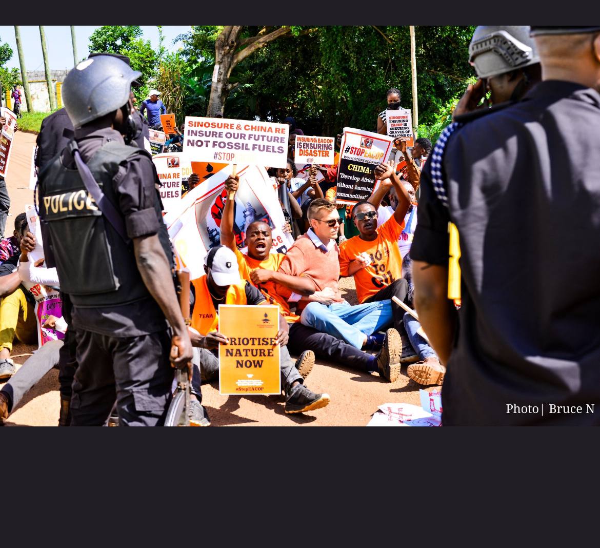 Students Against EACOP Uganda Stage Peaceful Protest at Chinese Embassy Against East African Crude Oil Pipeline